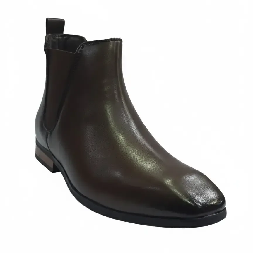 Brown leather Chelsea boot